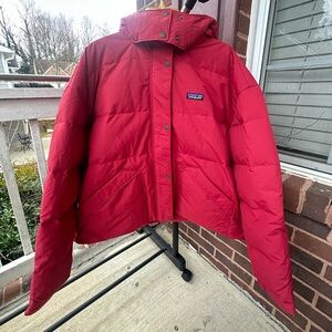 Patagonia Womens Downdrift Jacket Wax Red 600 Fill Power Puff Down Size XXL NWOT